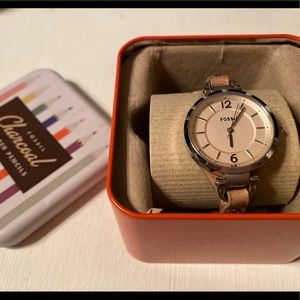 Fossil Watch. Vintage. Rose Gold.